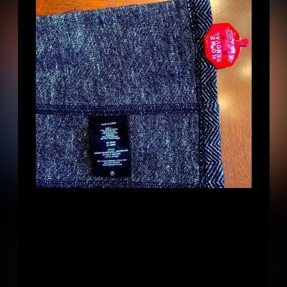 Theory wool elegant modern Navy Multi Chevron knit size P - Picture 5 of 5